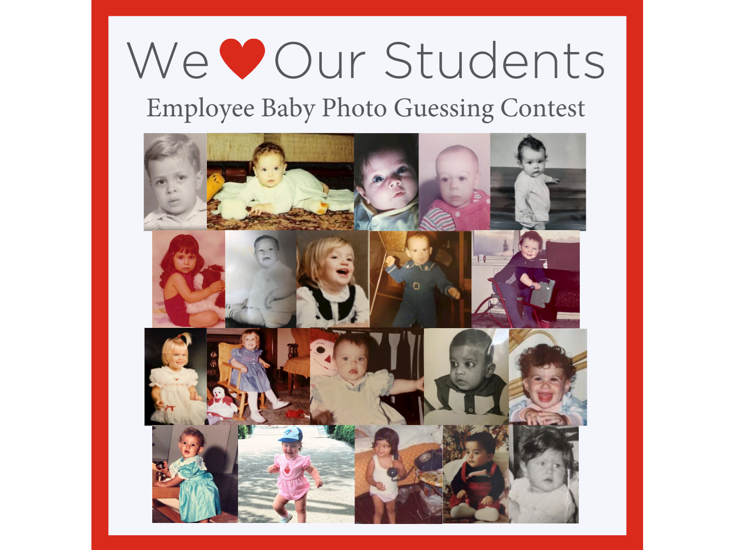 Guess who these employee babies are for a chance to win