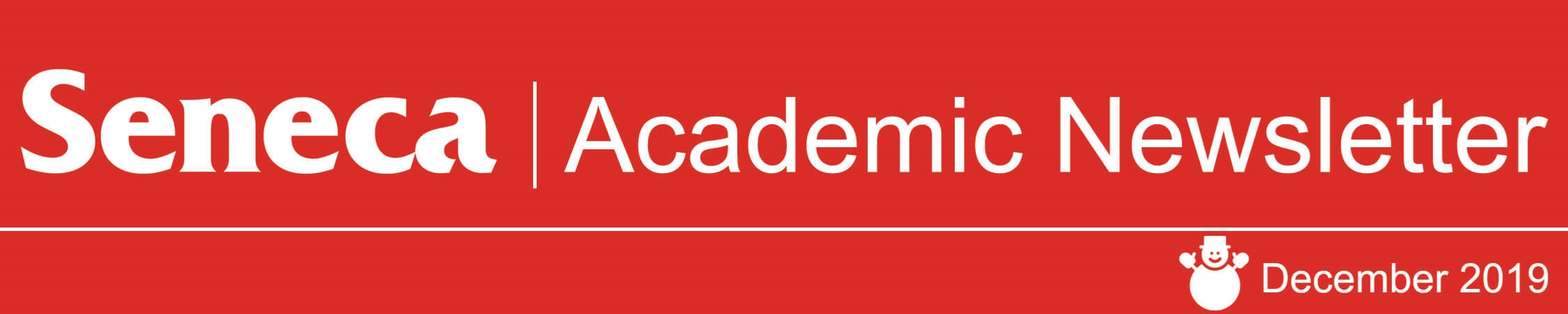 The header logo for the December 2019 issue of the Academic Newsletter