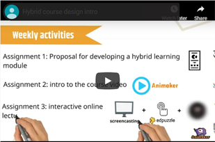 A screen capture from the Hybrid stream at Teaching & Learning Day