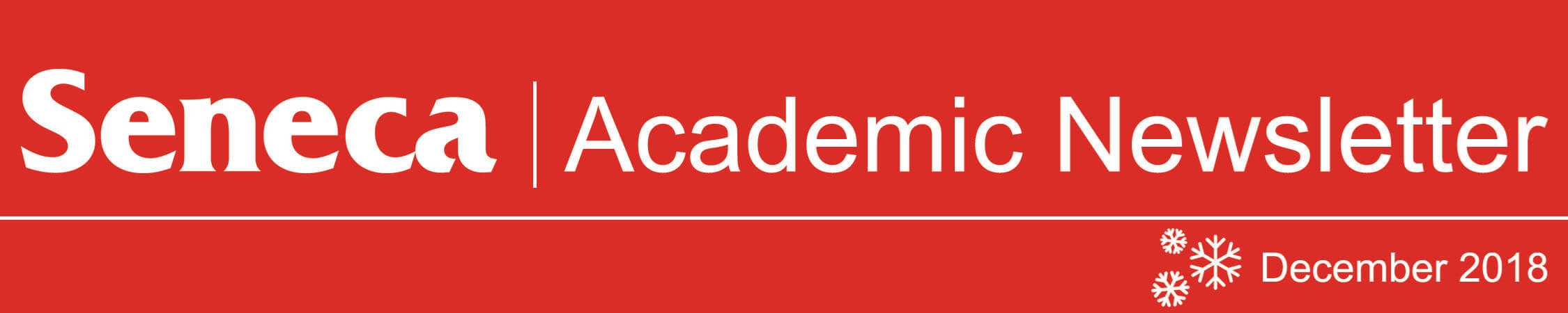The header logo for the December 2018 issue of the Academic Newsletter