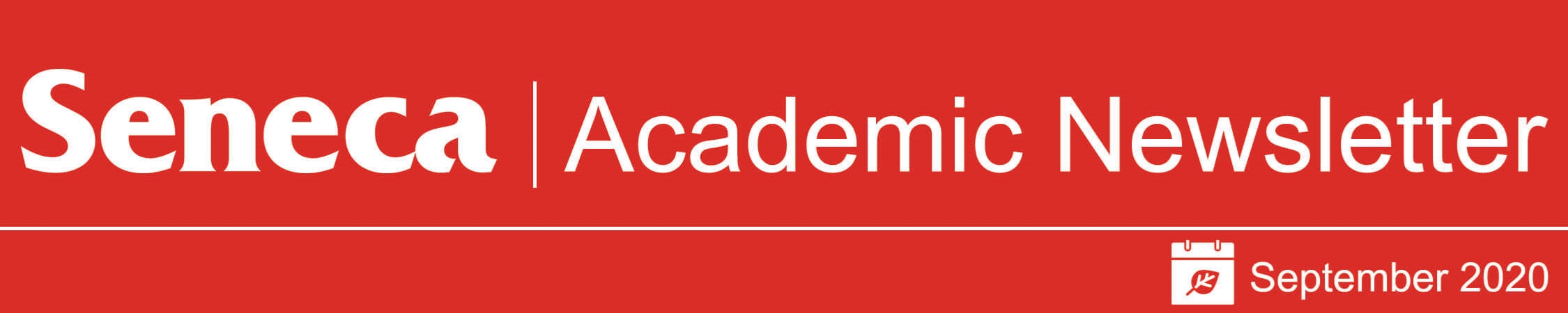 The header logo for the September 2020 issue of the Academic Newsletter